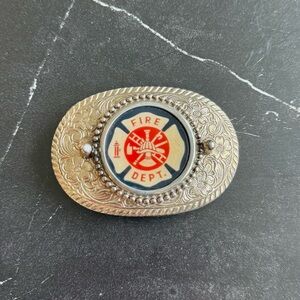 Vintage 70’s Fire Dept Belt Buckle, No Damage